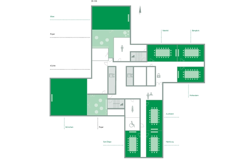 Lageplan Businesscenter, 20.OG der BayWa Zentrale