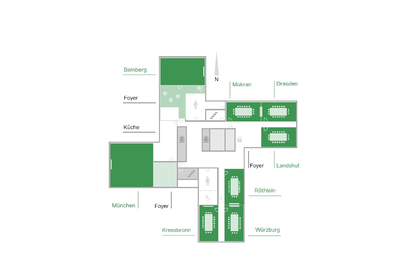 Lageplan Businesscenter, 20.OG der BayWa Zentrale